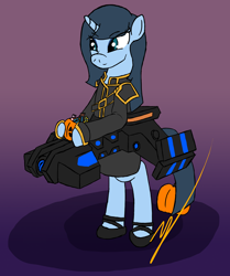Size: 2488x2976 | Tagged: safe, artist:zatgeneral, imported from derpibooru, oc, oc only, oc:blue pill, pony, battlecruiser, candy, clothes, costume, food, halloween, solo