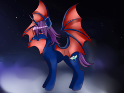 Size: 800x600 | Tagged: safe, artist:php23, deleted from derpibooru, imported from derpibooru, oc, oc only, alicorn, bat pony, bat pony alicorn, pony, alicorn oc, bat wings, solo