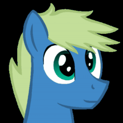 Size: 400x400 | Tagged: safe, artist:toyminator900, imported from derpibooru, oc, oc only, oc:screen gazer, pony, animated, black background, eyes closed, gif, simple background, smiling, solo, stars