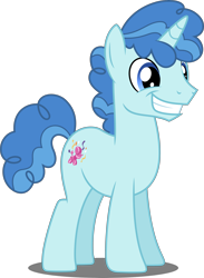Size: 3651x5000 | Tagged: safe, artist:dashiesparkle, imported from derpibooru, party favor, pony, unicorn, absurd resolution, cute, favorbetes, grin, happy, male, simple background, smiling, solo, stallion, transparent background, vector