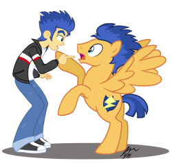 Size: 1000x953 | Tagged: safe, artist:scruffytoto, imported from derpibooru, flash sentry, human, pegasus, pony, equestria girls, clothes, cutie mark, human ponidox, jacket, male, pants, self ponidox, shoes, simple background, sneakers, transparent background, vector, wings