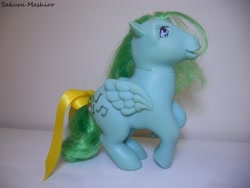 Size: 4000x3000 | Tagged: safe, artist:ushi-de-bray, imported from derpibooru, medley, pony, bow, g1, irl, photo, solo, tail bow, toy