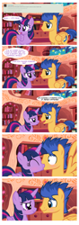 Size: 2028x5744 | Tagged: safe, artist:paulysentry, deleted from derpibooru, imported from derpibooru, flash sentry, twilight sparkle, alicorn, pegasus, pony, absurd resolution, ask, blushing, comic, female, flashlight, golden oaks library, kissing, male, mare, shipping, smiling, spread wings, stallion, straight, twilight sparkle (alicorn), wingboner