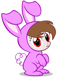 Size: 8300x9500 | Tagged: safe, artist:rsa.fim, imported from derpibooru, oc, oc only, oc:nadia bash, absurd resolution, animal costume, bunny costume, clothes, costume, female, looking at you, mexican, red eyes, simple background, solo, transparent background, vector