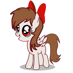 Size: 3500x3500 | Tagged: safe, artist:rsa.fim, imported from derpibooru, oc, oc only, oc:nadia bash, pegasus, pony, bow, female, mexican, red eyes, ribbon, simple background, solo, transparent background, vector