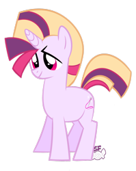 Size: 1280x1608 | Tagged: safe, artist:sugahfox, imported from derpibooru, oc, oc only, oc:tender stitch, pony, female, magical lesbian spawn, mare, offspring, parent:fluttershy, parent:twilight sparkle, parents:twishy, simple background, solo, transparent background