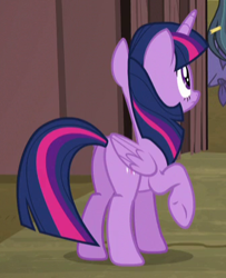 Size: 336x414 | Tagged: safe, imported from derpibooru, screencap, twilight sparkle, alicorn, pony, the hooffields and mccolts, butt, cropped, female, mare, plot, solo, twilight sparkle (alicorn)