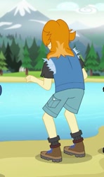 Size: 355x601 | Tagged: safe, imported from derpibooru, screencap, valhallen, equestria girls, legend of everfree, boots, clothes, male, shorts, socks, solo