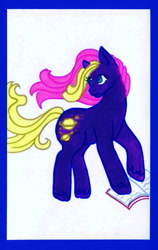 Size: 405x640 | Tagged: safe, artist:skypinpony, imported from derpibooru, princess crystal, female, g2, solo, traditional art