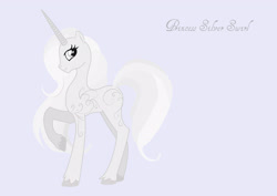 Size: 2480x1754 | Tagged: safe, artist:zuza182, imported from derpibooru, princess silver swirl, female, g2, g2 to g4, g4, generation leap, solo