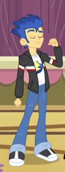 Size: 271x713 | Tagged: safe, imported from derpibooru, screencap, flash sentry, equestria girls, rainbow rocks, clothes, jacket, male, pants, shoes, sneakers, solo