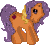 Size: 80x72 | Tagged: safe, artist:katcombs, imported from derpibooru, bright bramley, apple, base used, female, food, g2, g2 to g3, g3, generation leap, gif, looking at you, non-animated gif, pixel art, simple background, smiling, solo, transparent background