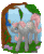 Size: 168x205 | Tagged: safe, artist:sd-dreamcrystal, imported from derpibooru, snuzzle, bird, female, g1, g1 to g2, g2, generation leap, gif, non-animated gif, pixel art, simple background, solo, transparent background, tree