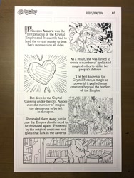 Size: 750x1000 | Tagged: safe, artist:tonyfleecs, idw, imported from derpibooru, princess amore, shining armor, spoiler:guardians of harmony, book, crystal heart, guardians of harmony, monochrome, reading, text