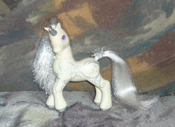 Size: 916x663 | Tagged: safe, artist:fizzy--love, imported from derpibooru, princess silver swirl, g2, irl, photo, solo, toy
