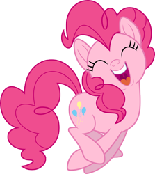 Size: 7000x7858 | Tagged: safe, artist:luckreza8, imported from derpibooru, pinkie pie, earth pony, pony, my little pony: the movie, .svg available, absurd resolution, cute, diapinkes, eyes closed, female, irrational exuberance, jumping, open mouth, simple background, smiling, solo, transparent background, uvula, vector