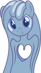 Size: 1101x1960 | Tagged: safe, artist:badumsquish, derpibooru exclusive, imported from derpibooru, oc, oc only, oc:tremble, goo pony, original species, female, heart, looking at you, shapeshifting, simple background, smiling, solo, stretching, transparent background