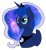 Size: 933x1013 | Tagged: safe, artist:slim-shady, imported from derpibooru, princess luna, female, galaxy mane, simple background, solo, transparent background