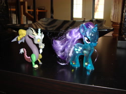 Size: 3072x2304 | Tagged: safe, artist:faerie-starv, imported from derpibooru, diamond mint, discord, funko, funko mystery minis, irl, photo, toy