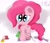 Size: 2485x2117 | Tagged: safe, artist:bronybehindthedoor, imported from derpibooru, pinkie pie, chibi, cup, female, high res, lampshade, solo
