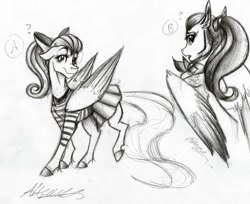 Size: 1024x834 | Tagged: safe, artist:alexacana, imported from derpibooru, fluttershy, bow, clothes, female, scarf, shirt, skirt, solo, traditional art