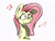 Size: 1024x768 | Tagged: safe, artist:battie-overtale, imported from derpibooru, fluttershy, bust, faic, female, portrait, simple background, solo, white background