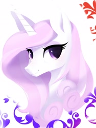 Size: 1536x2048 | Tagged: safe, artist:30clock, imported from derpibooru, fleur-de-lis, pony, unicorn, bust, female, looking at you, mare, portrait, solo