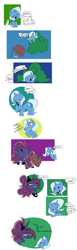 Size: 1200x3876 | Tagged: safe, artist:fauxsquared, imported from derpibooru, princess luna, trixie, alicorn, pony, unicorn, luna-afterdark, comic, trap (device), trixie is magic