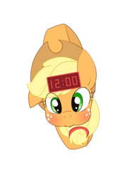 Size: 600x800 | Tagged: safe, artist:umejiru, imported from derpibooru, applejack, watch pony, female, pixiv, solo, watch