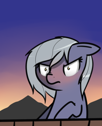Size: 826x1023 | Tagged: safe, artist:neuro, imported from derpibooru, limestone pie, earth pony, pony, angry, bath, blushing, ears back, female, floppy ears, scrunchy face, shrunken pupils, solo, wet mane