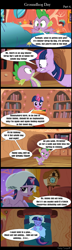 Size: 640x2220 | Tagged: safe, artist:bredgroup, edit, edited screencap, imported from derpibooru, screencap, spike, twilight sparkle, dragon, comic:groundhog day, winter wrap up, comic, groundhog day, screencap comic