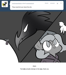 Size: 666x763 | Tagged: safe, artist:egophiliac, imported from derpibooru, princess luna, oc, oc:pebbl, oc:winter (egophiliac), pony, moonstuck, cartographer's i-don't-even-know-what-this-is, filly, grayscale, marauder's mantle, monochrome, moon roc, woona, younger