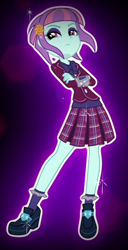 Size: 308x602 | Tagged: safe, imported from derpibooru, sunny flare, equestria girls, friendship games, clothes, cropped, crystal prep academy uniform, female, school uniform, shoes, socks, solo