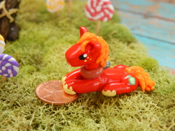 Size: 4608x3456 | Tagged: safe, artist:vivalahill, imported from derpibooru, big macintosh, earth pony, pony, absurd resolution, craft, irl, male, penny, photo, sculpture, solo, stallion, tiny, traditional art