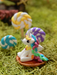 Size: 3456x4608 | Tagged: safe, artist:vivalahill, imported from derpibooru, princess celestia, alicorn, pony, absurd resolution, craft, irl, penny, photo, sculpture, sitting, solo, tiny, traditional art