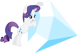 Size: 900x620 | Tagged: safe, artist:archaeidae, imported from derpibooru, rarity, tom, pony, unicorn, the return of harmony, bipedal, diamond, gem, simple background, transparent background, vector