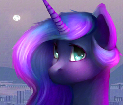 Size: 3500x3000 | Tagged: safe, artist:doukz, imported from derpibooru, princess luna, pony, bust, female, portrait, solo