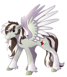 Size: 1558x1800 | Tagged: safe, artist:kikirdcz, imported from derpibooru, oc, oc only, pegasus, pony, art trade, female, looking at you, mare, simple background, smiling, solo, spread wings, transparent background, unshorn fetlocks