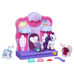 Size: 2000x2000 | Tagged: safe, imported from derpibooru, rarity, pony, catwalk, female, hasbro, irl, official, photo, runway, toy