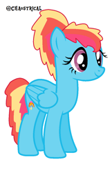 Size: 736x1136 | Tagged: safe, derpibooru exclusive, imported from derpibooru, pegasus, pony, base used, generation leap, rainbow hearts, simple background, solo, white background