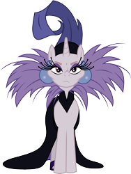 Size: 1001x1334 | Tagged: safe, artist:cloudy glow, artist:cloudyglow, imported from derpibooru, zesty gourmand, pony, clothes, clothes swap, cosplay, costume, crossover, disney, looking at you, simple background, solo, the emperor's new groove, transparent background, unamused, vector, yzma