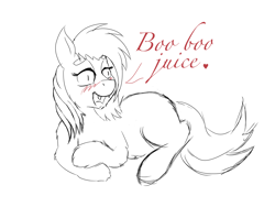 Size: 2400x1800 | Tagged: safe, artist:fluffsplosion, imported from derpibooru, oc, oc only, fluffy pony, vampire, monochrome