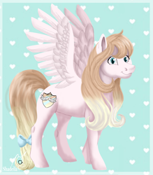 Size: 2488x2840 | Tagged: safe, artist:shadeila, imported from derpibooru, oc, oc only, pegasus, pony, bow, female, high res, mare, solo, spread wings, standing, tail bow