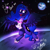 Size: 1000x1000 | Tagged: safe, artist:nstone53, artist:xxmarkingxx, imported from derpibooru, princess luna, alicorn, pony, collaboration, cute, earth, female, heart, lunabetes, moon, open mouth, smiling, solo, space, valentine, valentine's day
