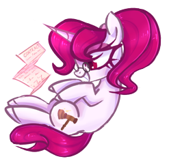 Size: 582x550 | Tagged: safe, artist:misspinka, imported from derpibooru, oc, oc only, oc:roserade, pony, unicorn, female, glasses, lawyer, mare, simple background, smiling, solo, transparent background