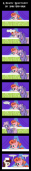 Size: 2208x11968 | Tagged: safe, artist:dinkyuniverse, imported from derpibooru, nursery rhyme, peachy plume, rainbowshine, earth pony, pegasus, pony, absurd resolution, chest fluff, comic, dialogue, ear fluff, female, gritted teeth, mare, nurse, open mouth, receptionist, speech bubble, stress, worried, worry