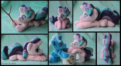 Size: 2000x1100 | Tagged: safe, artist:sonic-spatula, imported from derpibooru, starlight glimmer, trixie, pony, unicorn, female, irl, mare, photo, plushie