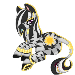 Size: 2000x2000 | Tagged: safe, artist:red_moonwolf, imported from derpibooru, oc, oc only, oc:glimmering wilds, pony, zebra, butt, plot, solo