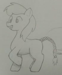 Size: 1067x1280 | Tagged: safe, artist:downhillcarver, artist:downhillcarver-art, imported from derpibooru, oc, oc only, pony, female, filly, solo, traditional art