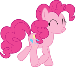 Size: 949x841 | Tagged: safe, artist:butterflypinky12345, imported from derpibooru, pinkie pie, pony, female, simple background, skipping, solo, transparent background, vector